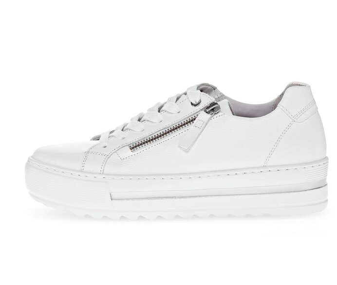 Gabor Damen Sneaker Low Weiß - Glattleder