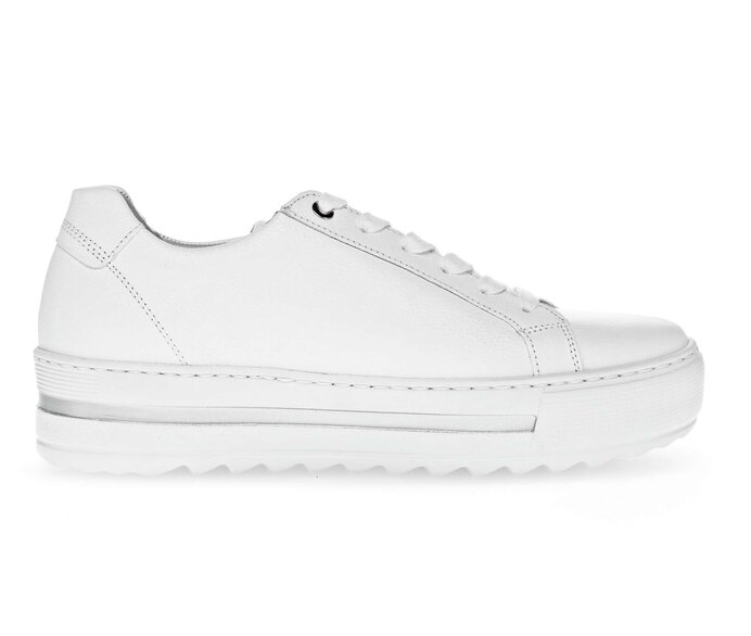 Gabor Damen  Sneaker Low Weiß - Glattleder