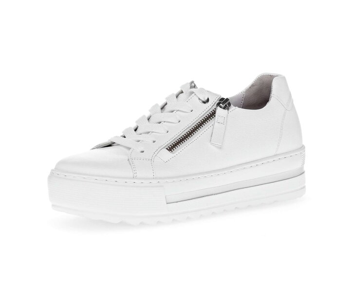 Gabor Damen  Sneaker Low Weiß - Glattleder