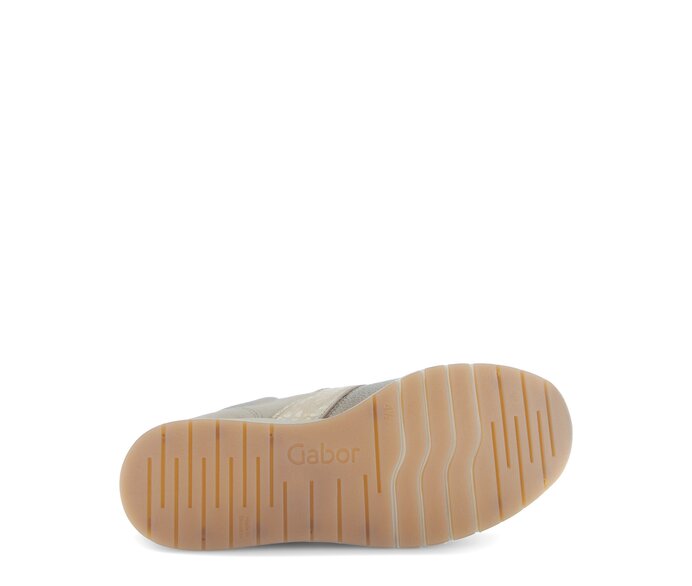 Gabor Damen  Sneaker Low Beige - Materialmix Leder/Lederimitat