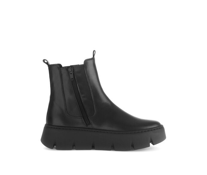 Gabor Damen  Chelsea Boot Schwarz - Glattleder