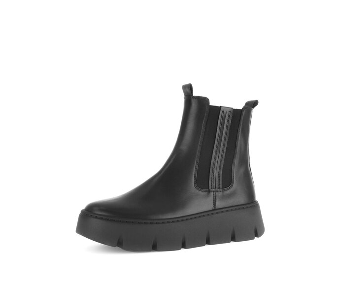 Gabor Damen  Chelsea Boot Schwarz - Glattleder