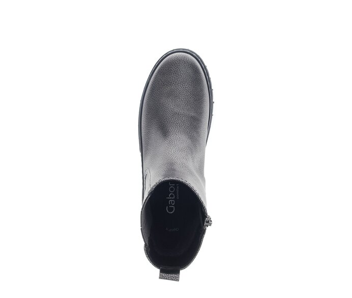 Gabor Damen  Chelsea Boot Grau - Glattleder
