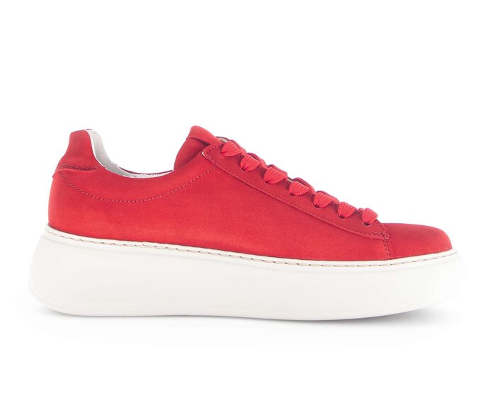 Gabor Damen  Sneaker Low Rot - Rauleder