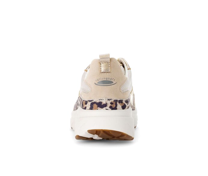 Gabor Damen  Sneaker Low Beige - Materialmix Leder/Lederimitat