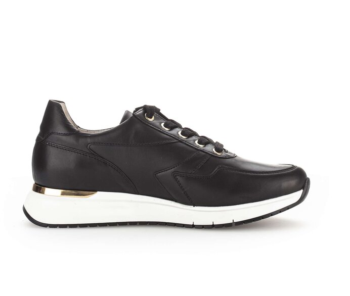 Gabor Damen  Sneaker Low Schwarz - Glattleder