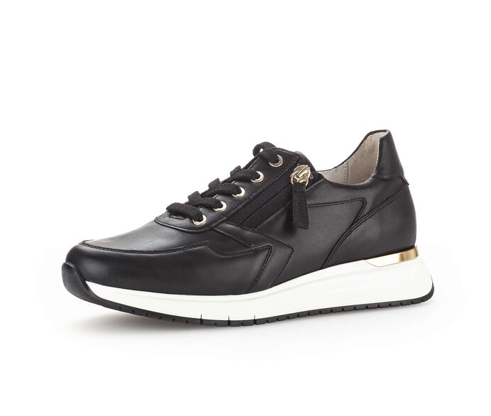 Gabor Damen  Sneaker Low Schwarz - Glattleder