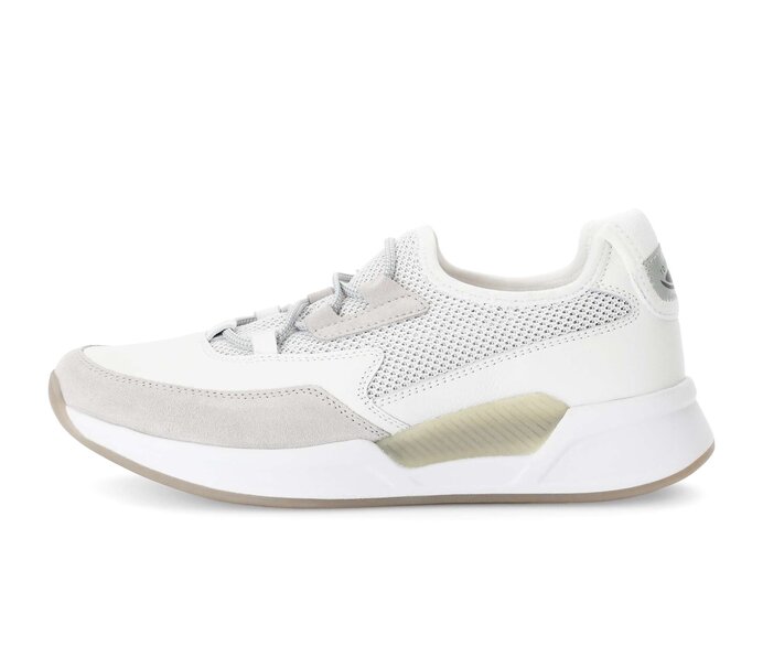 Gabor Damen Sneaker Low Weiß - Materialmix Leder/Lederimitat
