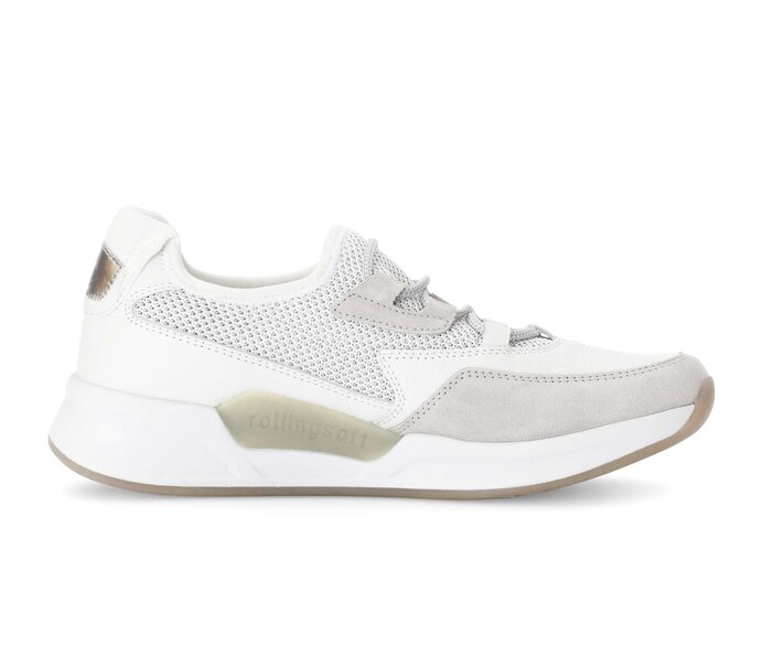 Gabor Damen  Sneaker Low Weiß - Materialmix Leder/Lederimitat