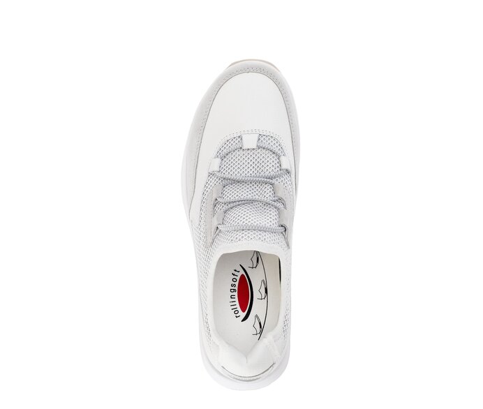 Gabor Damen  Sneaker Low Weiß - Materialmix Leder/Lederimitat