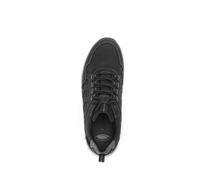 Gabor Herren Rollingsoft Sneaker Low Schwarz - Materialmix Leder/Textil