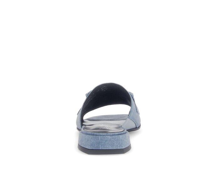 Gabor Damen  Pantolette Blau - Materialmix Leder