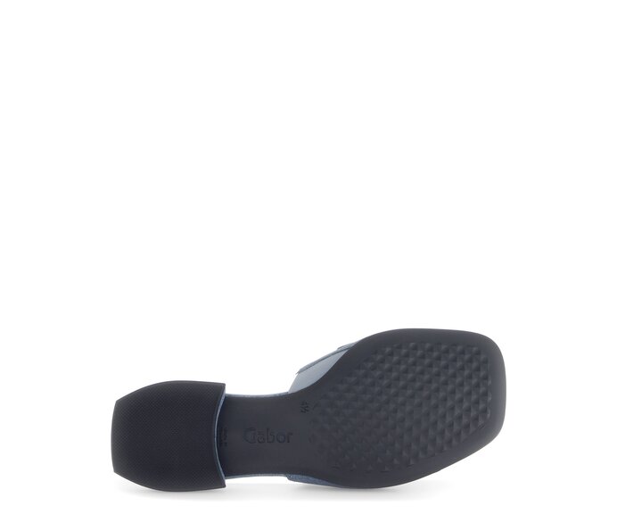 Gabor Damen  Pantolette Blau - Materialmix Leder