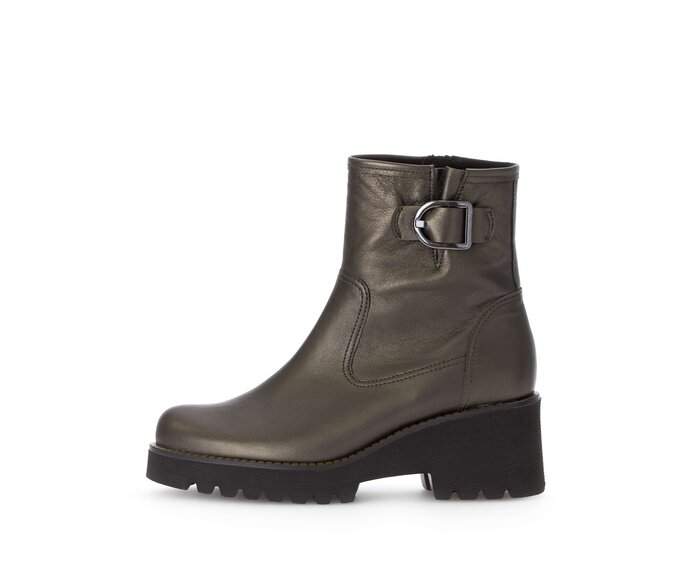 Gabor Damen Plateau Stiefelette Grün - Effektleder