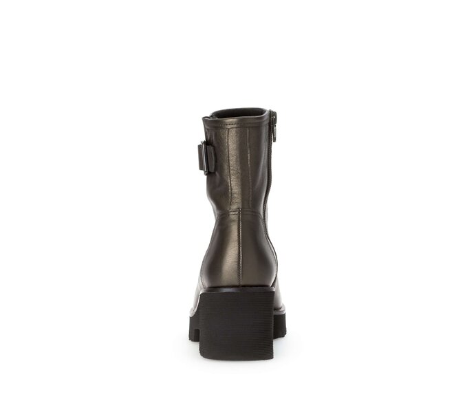 Gabor Damen  Plateau Stiefelette Grün - Effektleder