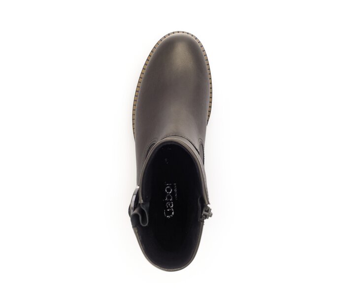 Gabor Damen  Plateau Stiefelette Grün - Effektleder