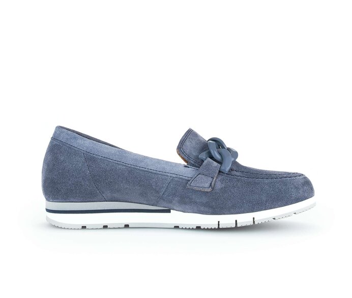 Gabor Damen  Slipper Blau - Rauleder