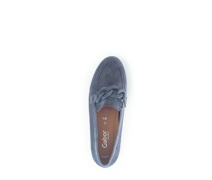 Gabor Damen  Slipper Blau - Rauleder