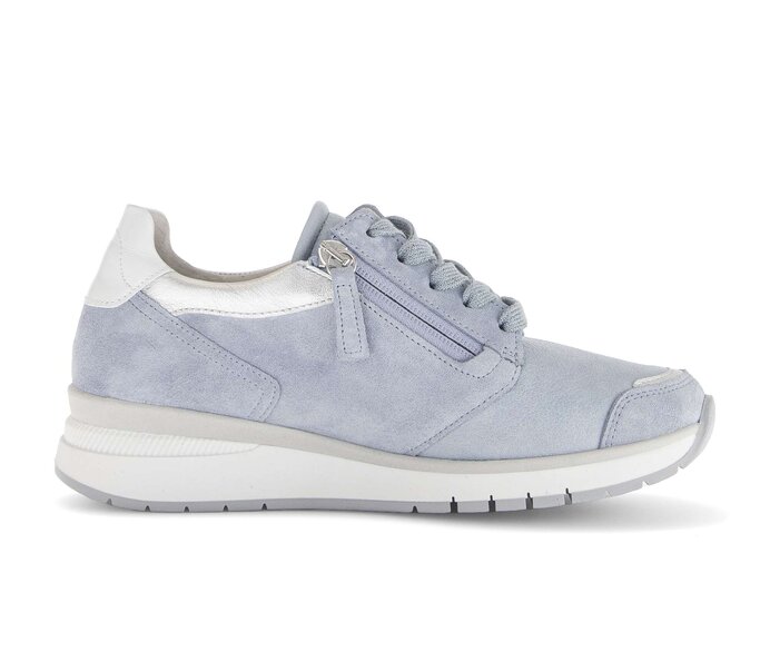 Gabor Damen  Sneaker Low Blau - Materialmix Leder/Lederimitat