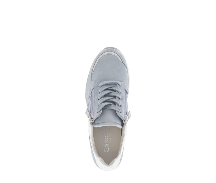 Gabor Damen  Sneaker Low Blau - Materialmix Leder/Lederimitat