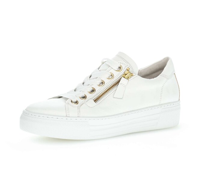 Gabor Damen  Sneaker Low Weiß - Glattleder