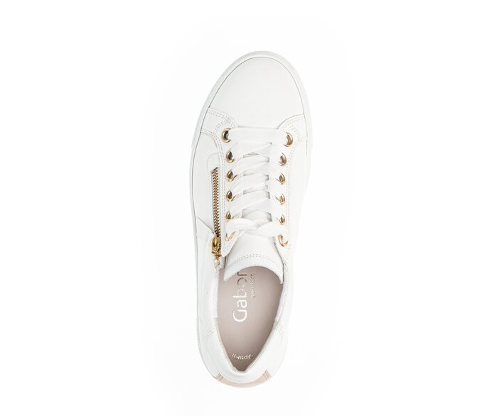 Gabor Damen  Sneaker Low Weiß - Glattleder