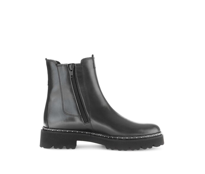 Gabor Damen  Chelsea Boot Schwarz - Glattleder