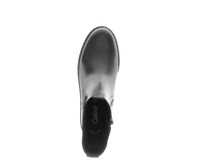 Gabor Damen  Chelsea Boot Schwarz - Glattleder
