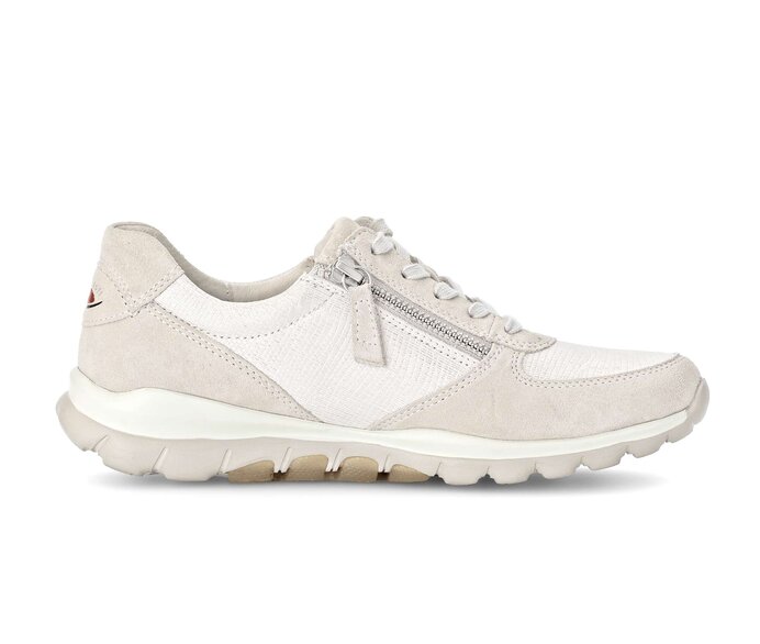 Gabor Damen  Sneaker Low Beige - Materialmix Leder