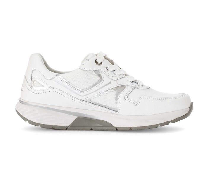 Gabor Damen  Sneaker Low Weiß - Materialmix Leder/Lederimitat