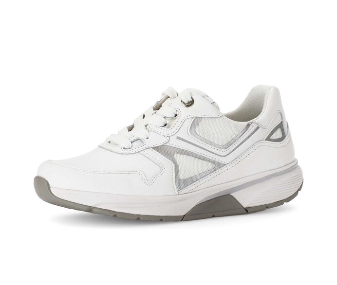 Gabor Damen  Sneaker Low Weiß - Materialmix Leder/Lederimitat
