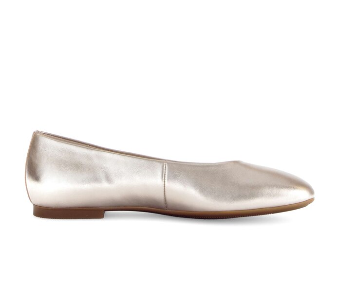 Gabor Damen  Eleganter Ballerina Gold - Effektleder