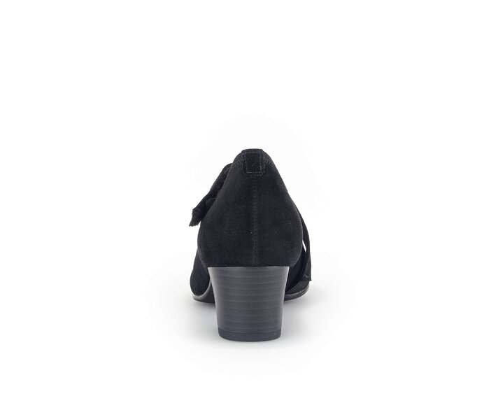 Gabor Damen  Spangenpumps Schwarz - Rauleder
