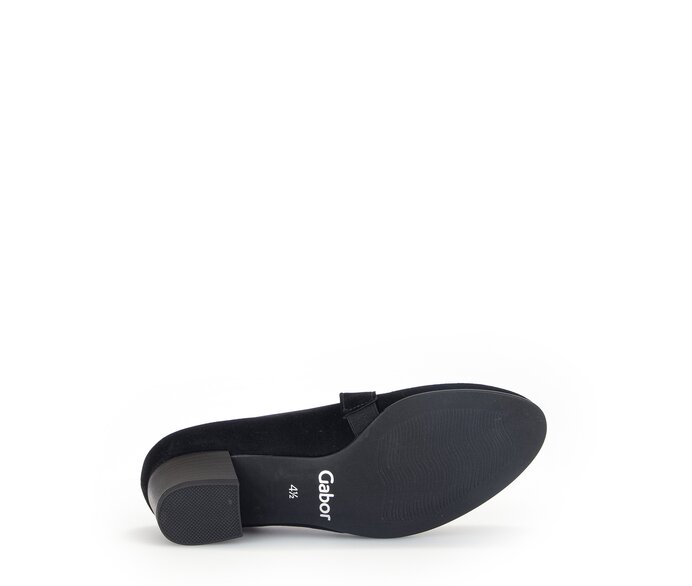 Gabor Damen  Spangenpumps Schwarz - Rauleder