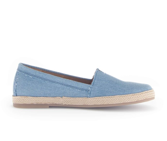 Gabor Damen  Slipper Blau - Textil