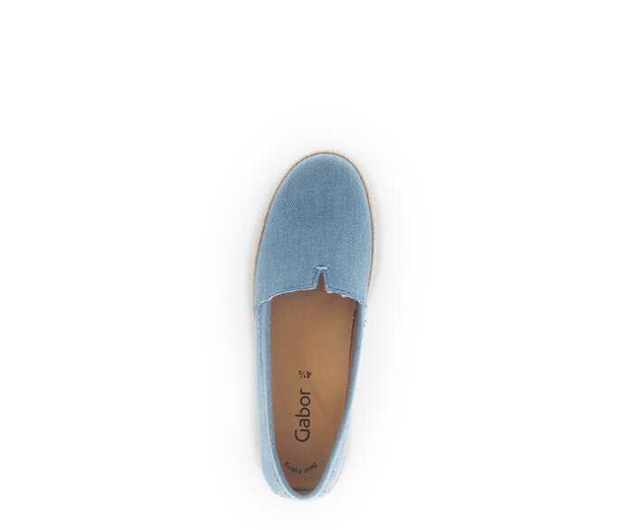 Gabor Damen  Slipper Blau - Textil