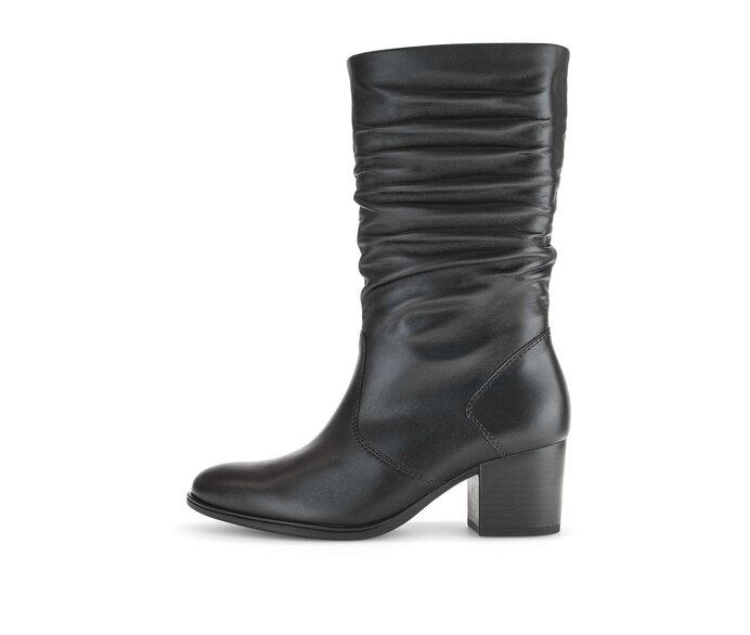 Gabor Damen Elegante Stiefelette Schwarz - Glattleder