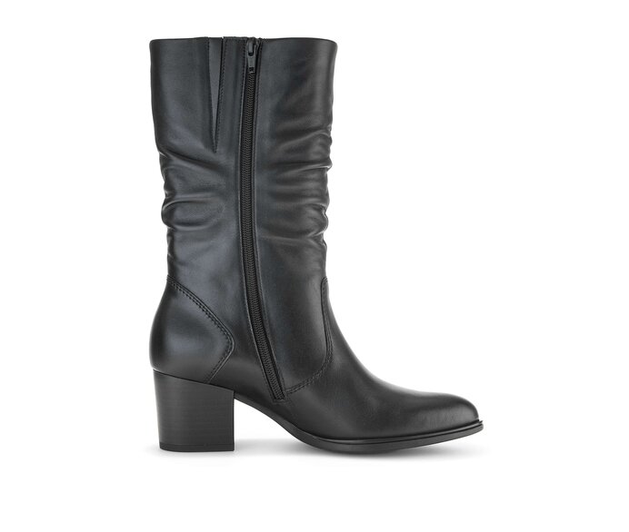 Gabor Damen  Elegante Stiefelette Schwarz - Glattleder