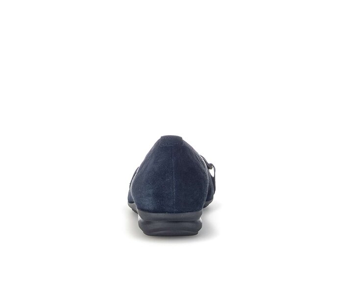 Gabor Damen  Sportliche Ballerina Blau - Rauleder