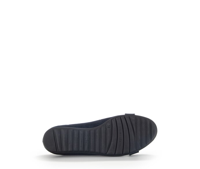 Gabor Damen  Sportliche Ballerina Blau - Rauleder