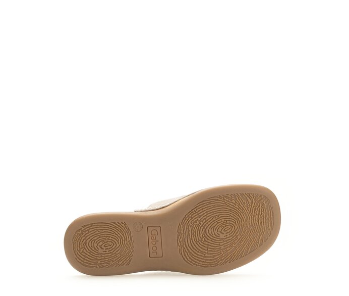 Gabor Damen  Zehentrenner Beige - Effektleder