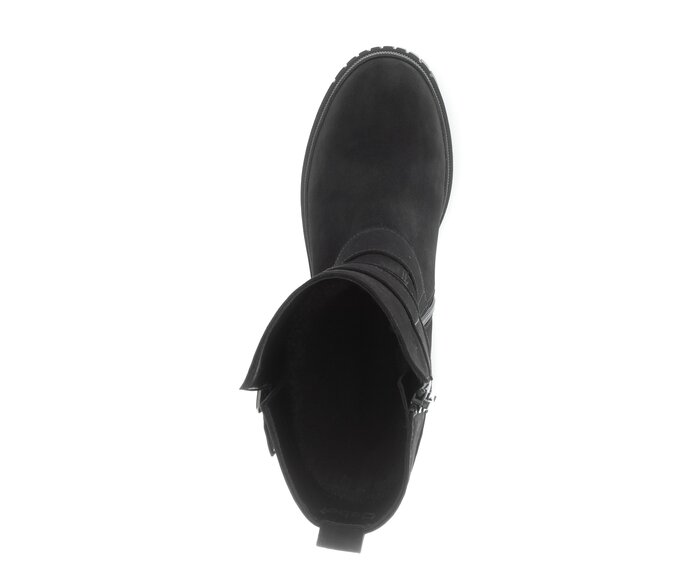 Gabor Damen  Biker Boots Schwarz - Rauleder