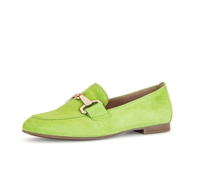 Gabor Damen  Slipper Grün - Rauleder