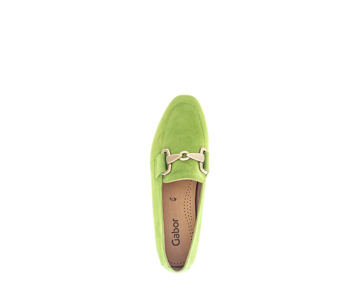 Gabor Damen  Slipper Grün - Rauleder
