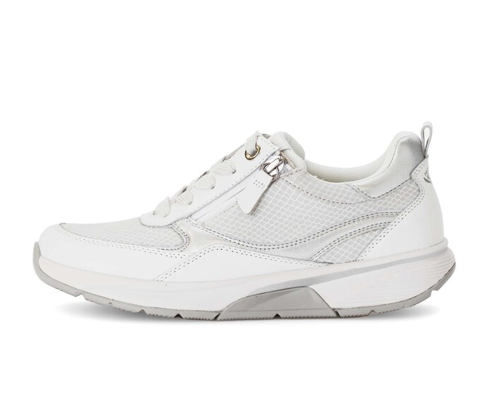 Gabor Damen Sneaker Low Weiß - Materialmix Leder/Lederimitat