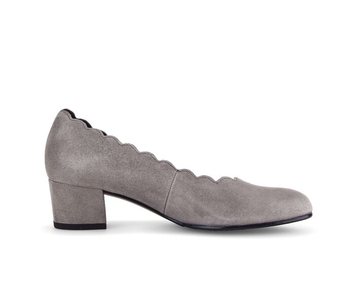 Gabor Damen  Eleganter Pumps Grau - Effektleder